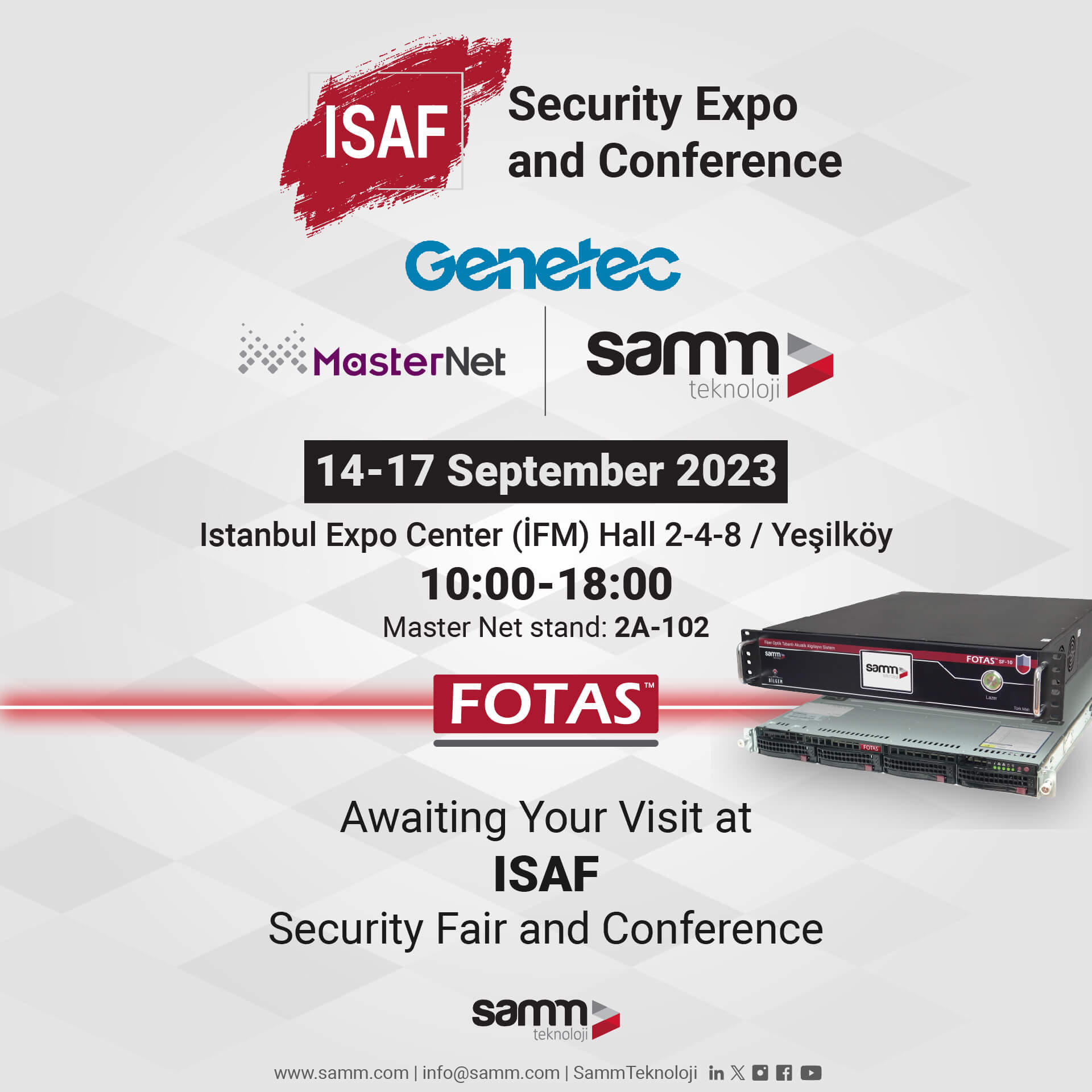 SAMM Teknoloji, ISAF Siber Güvenlik Fuarı ve Konferansına Katılıyor