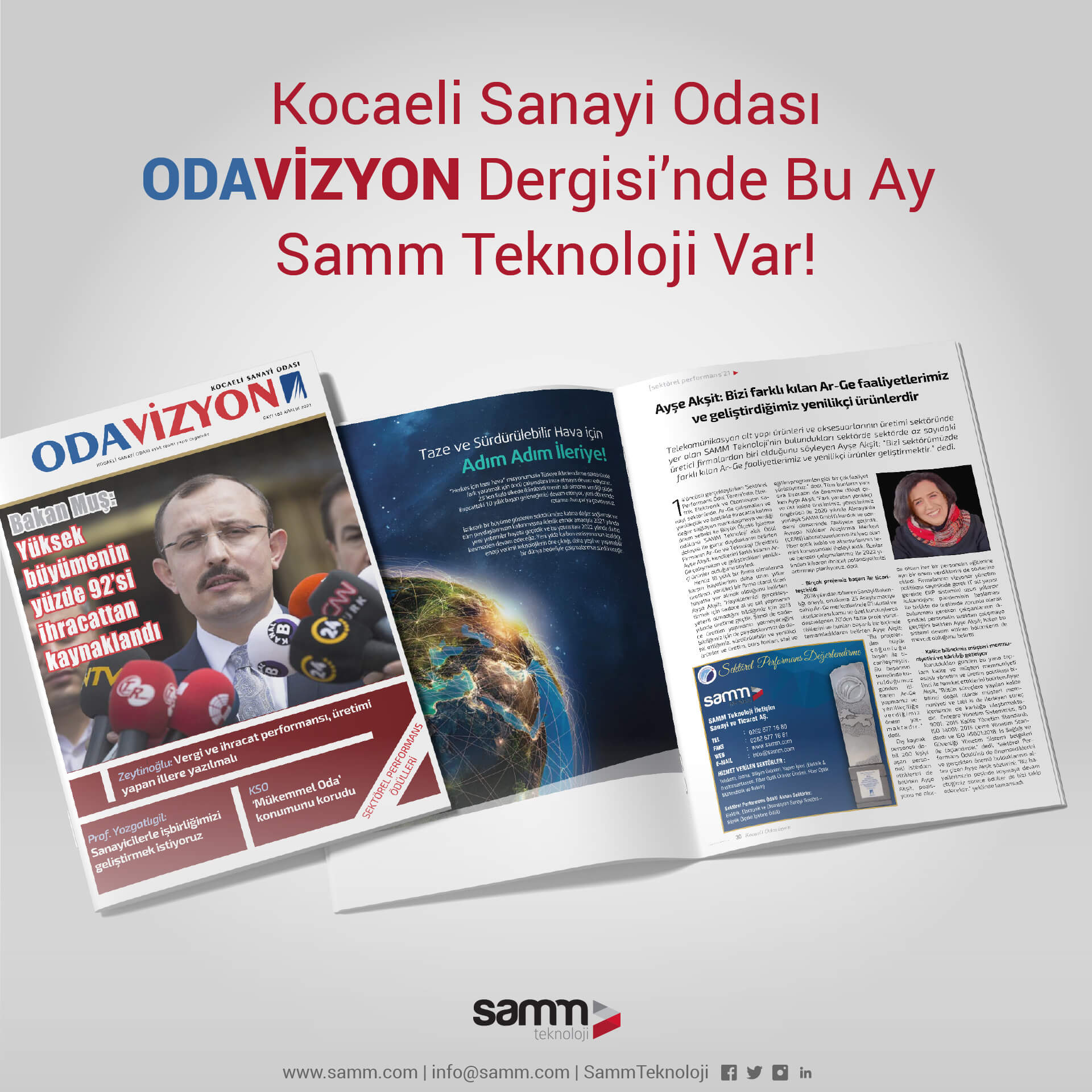 Ayşe Akşit, KSO Odavizyon Dergisi'ne Röportaj Verdi!
