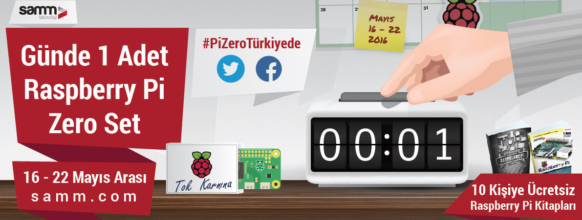 Raspberry Pi Zero Tekrar Türkiye'de