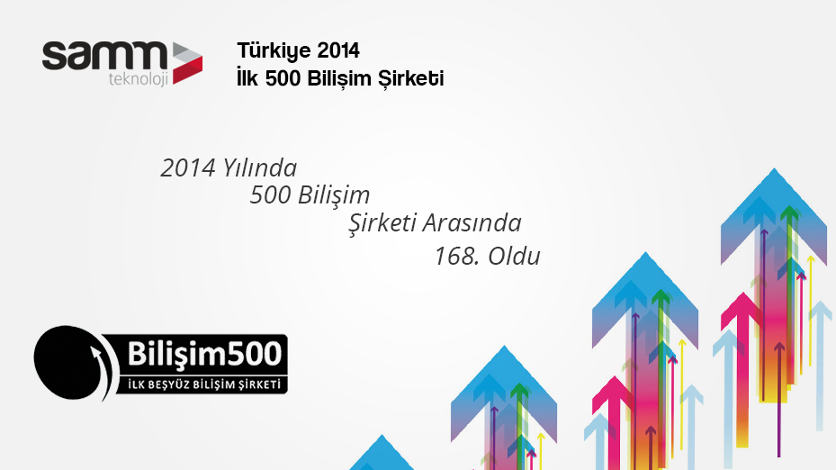 2014 Bilişim500 araştırmasında SAMM Teknoloji 168.sırada