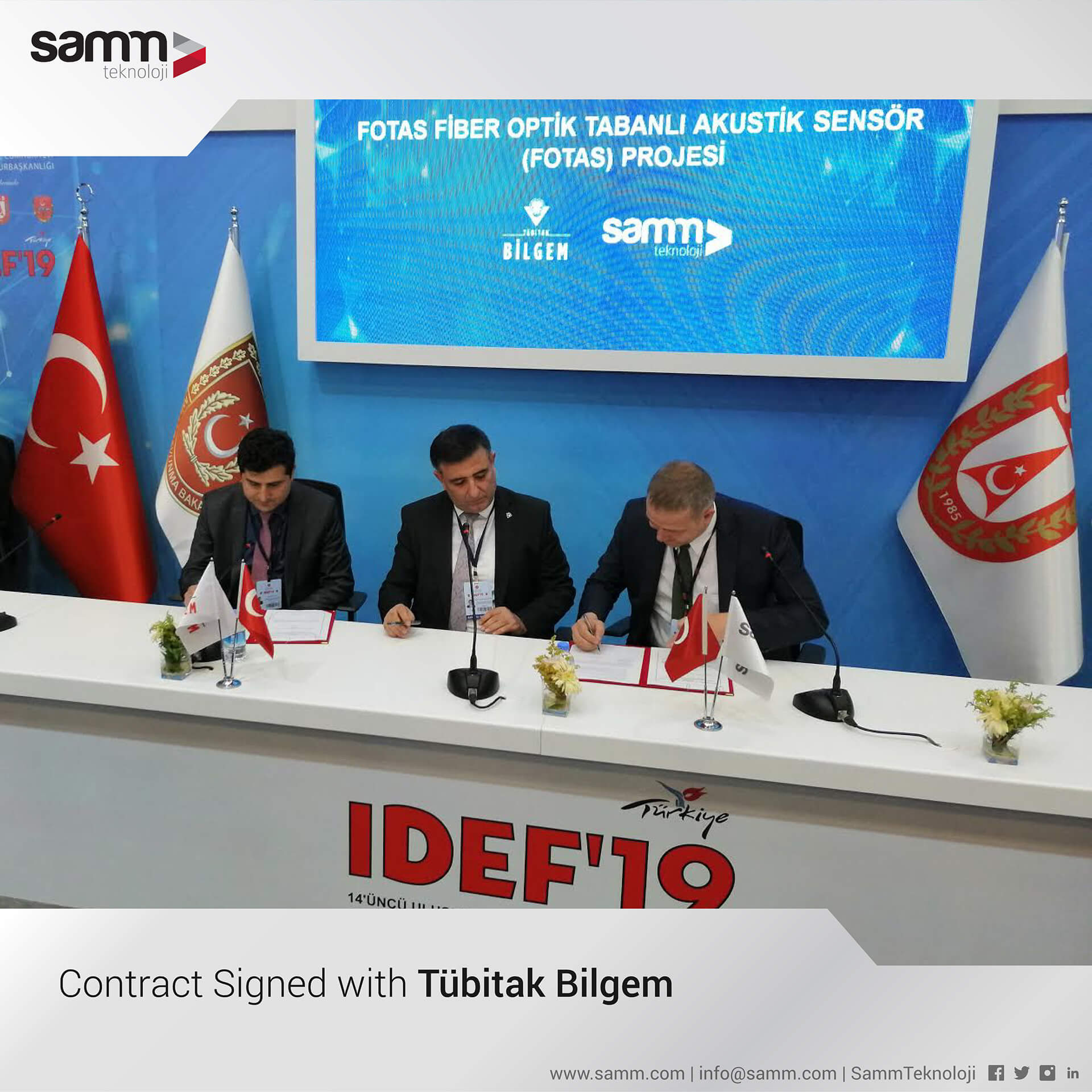 Contract Signed with Tübitak Bilgem | Samm Teknoloji