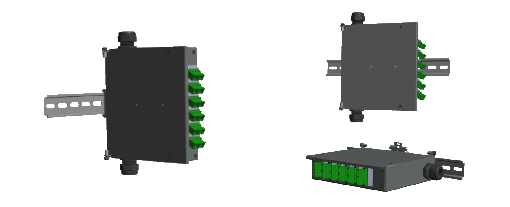P1-SC-DX 12 FO Termination Box Mounting Options