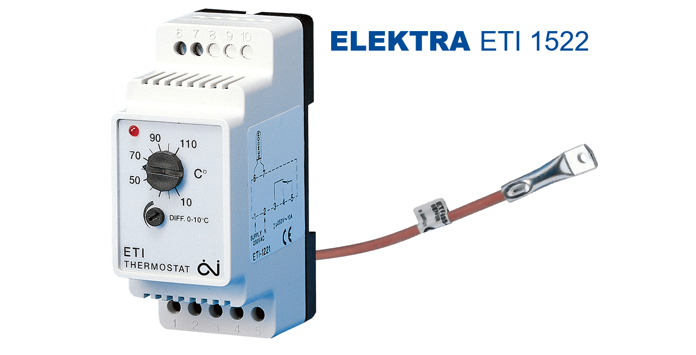 ترموستات ELEKTRA ETI 1522 | وحدة تحكم بالتدفئة الكهربائية للأنابيب