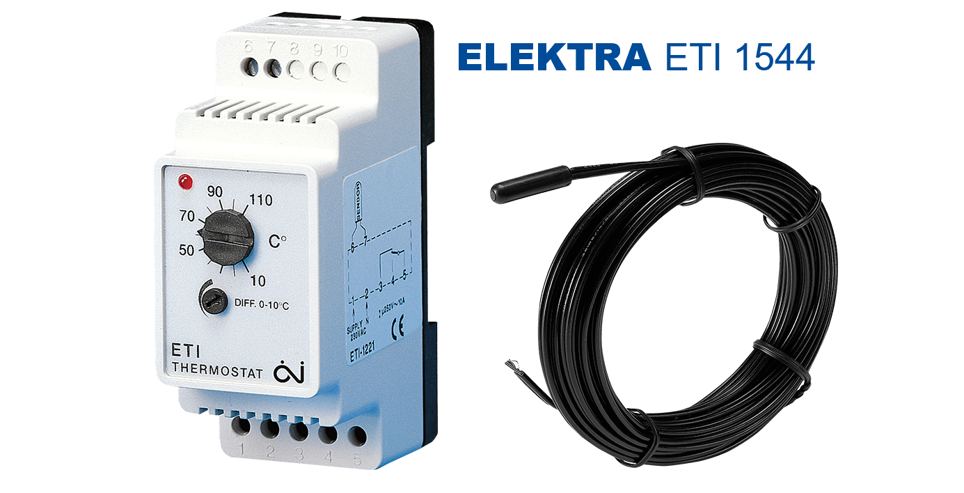 elektra-ETI 1544-thermostat  للتحكم بالتدفئة الأرضية الصناعية