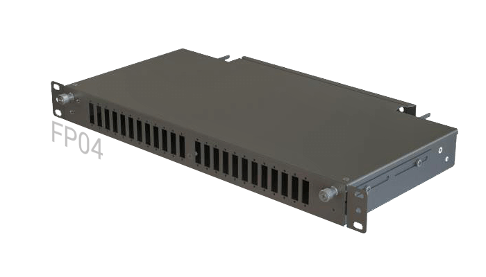 FP04 Fiber Optik Rack Tipi Patch Panel Cephe Erişimli Çekmece 48 Port 1U 1-Satır SC-Duplex