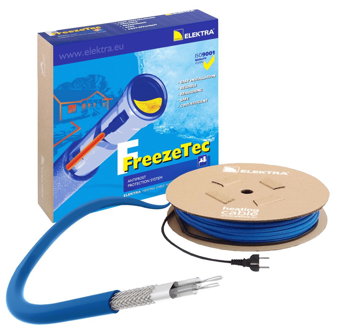 ELEKTRA FreezeTec Thermostat Heating Cable for Pipe Frost Protection