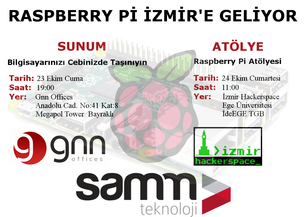 Raspberry Pi İzmir'e Geliyor