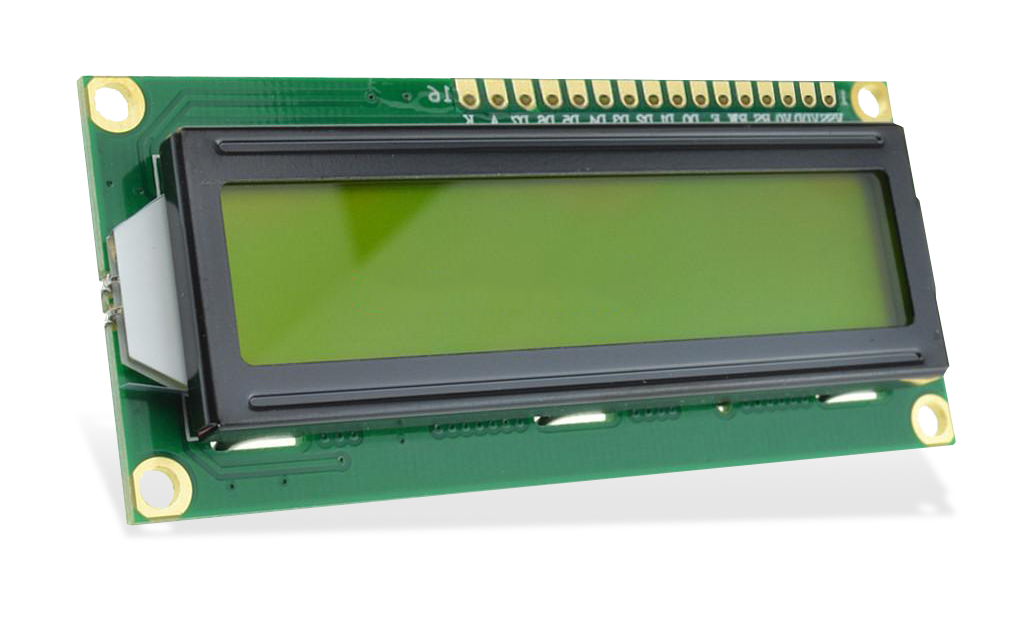 WaveShare شاشة إلكترونية LCD 1602 إضاءة لون أصفر - 3.3 فوت 2x16 حرف