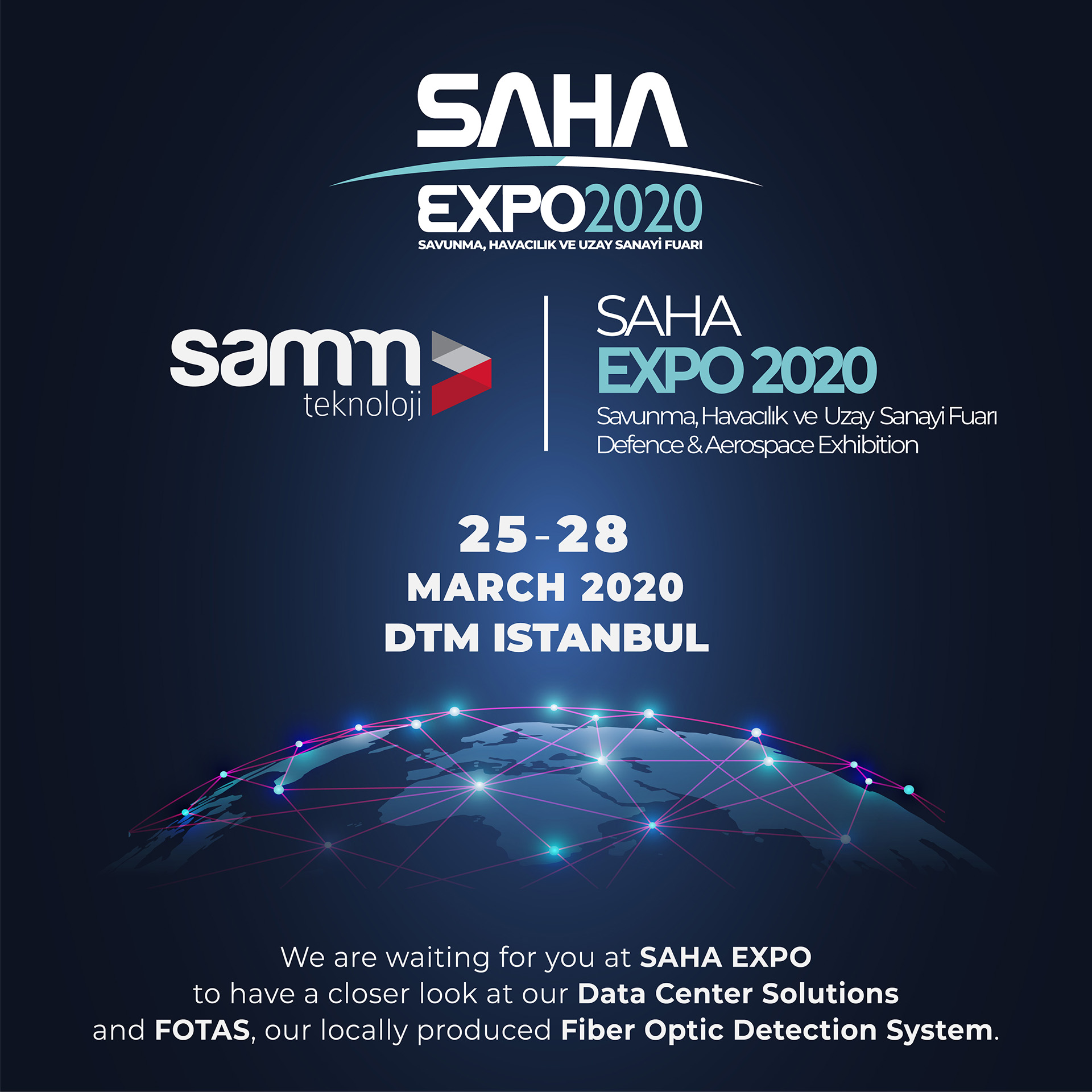 SAHA EXPO 2020 Defense, Aerospace Exhibition | Samm Teknoloji