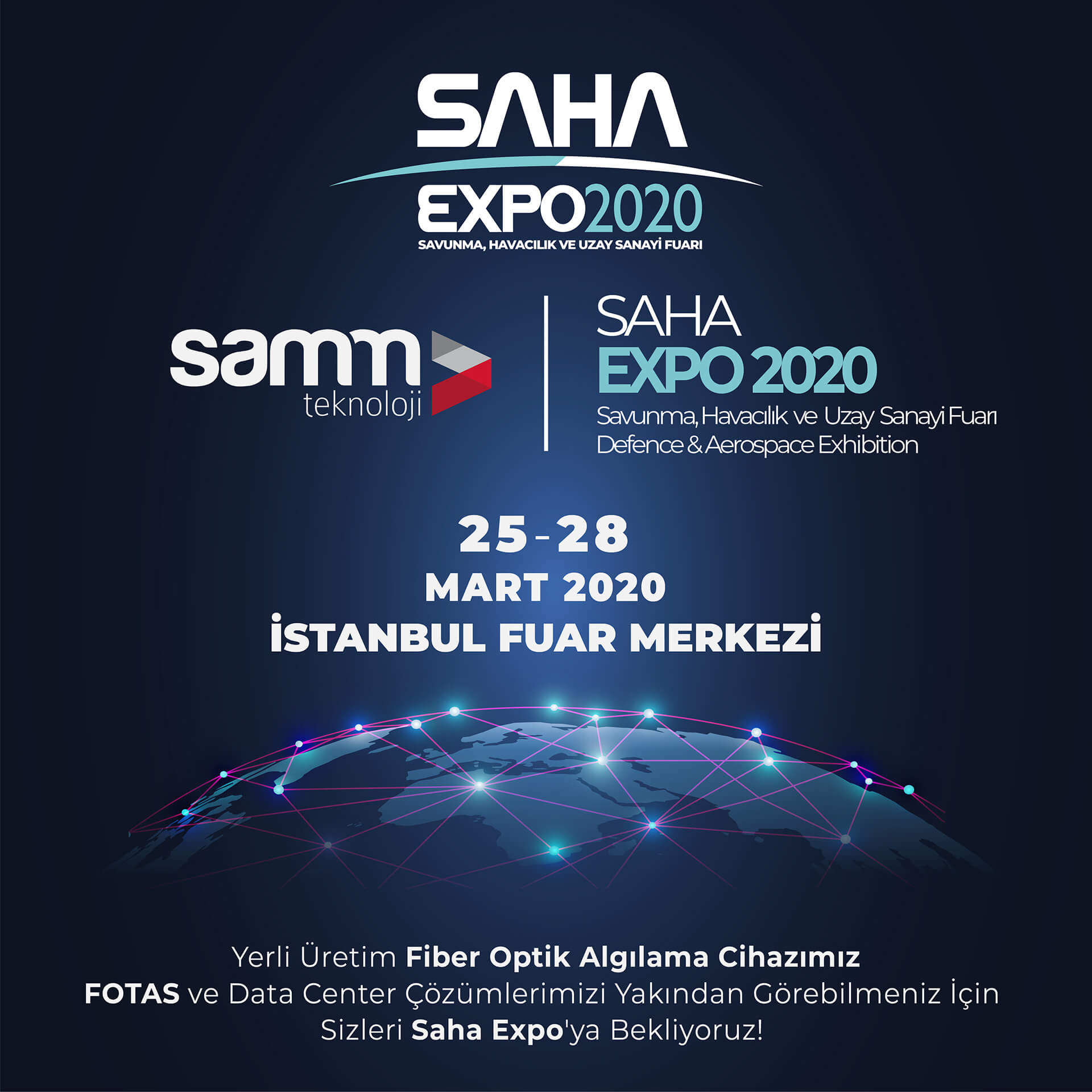 SAHA EXPO 2020’’ Savunma Havacılık ve Uzay Sanayi Fuarı | Samm Teknoloji