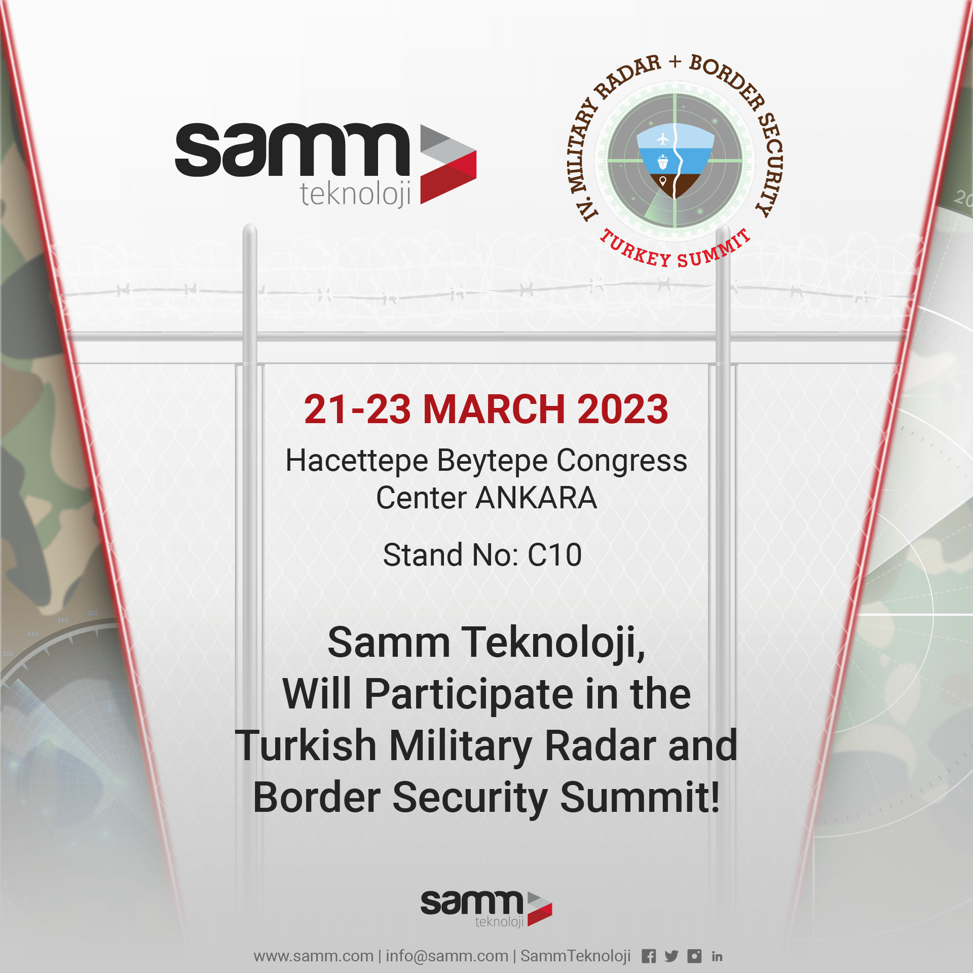 Samm Teknoloji Participates in the Military Radar and Border Security Summit!