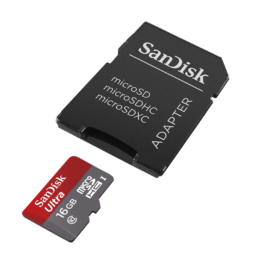 كرت ذاكرة Sandisk MicroSD 16GB 