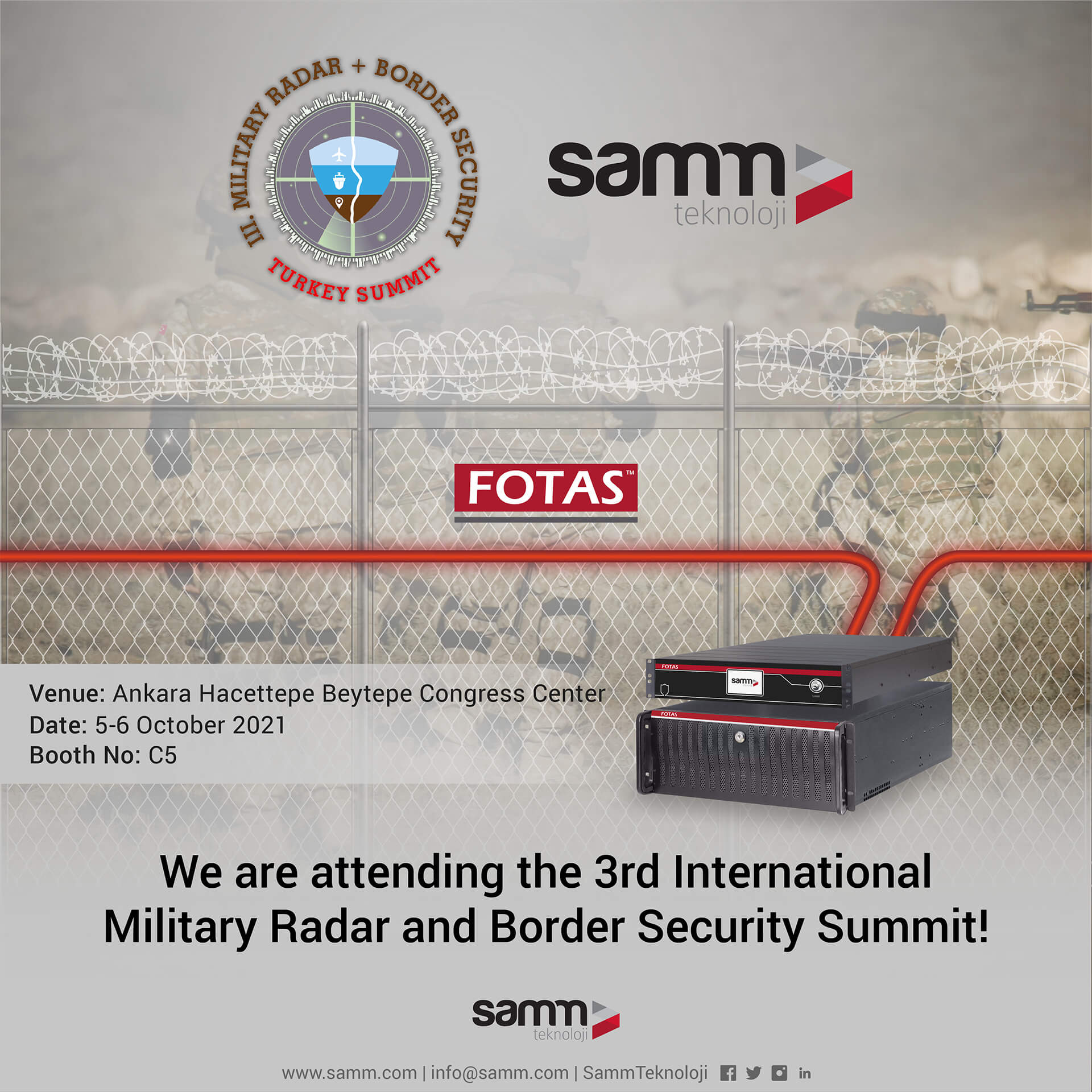 We are attending the 3rd International Military Radar and Border Security Summit!