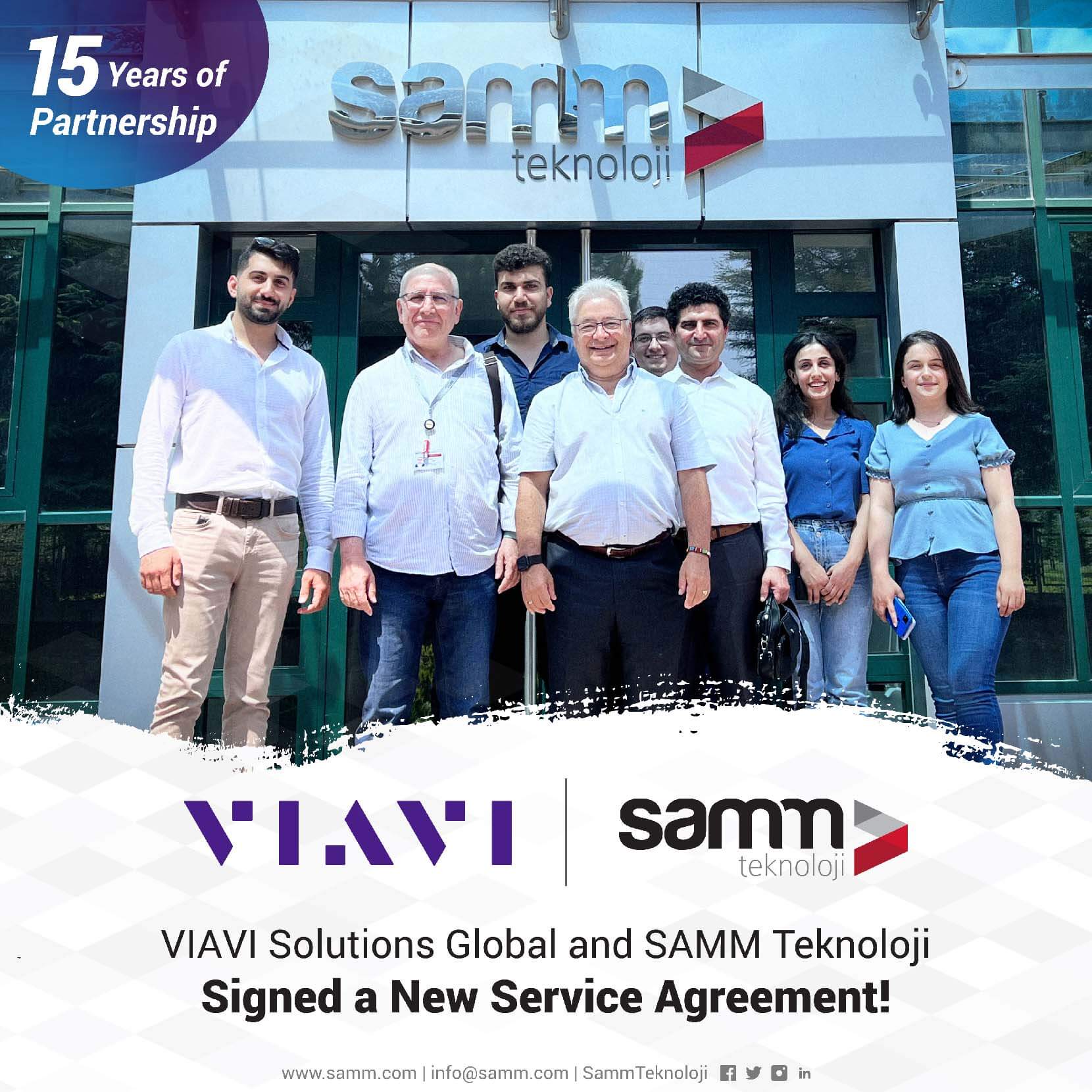 Viavi Solutions Global and SAMM Teknoloji Signed a New Service Agreement!