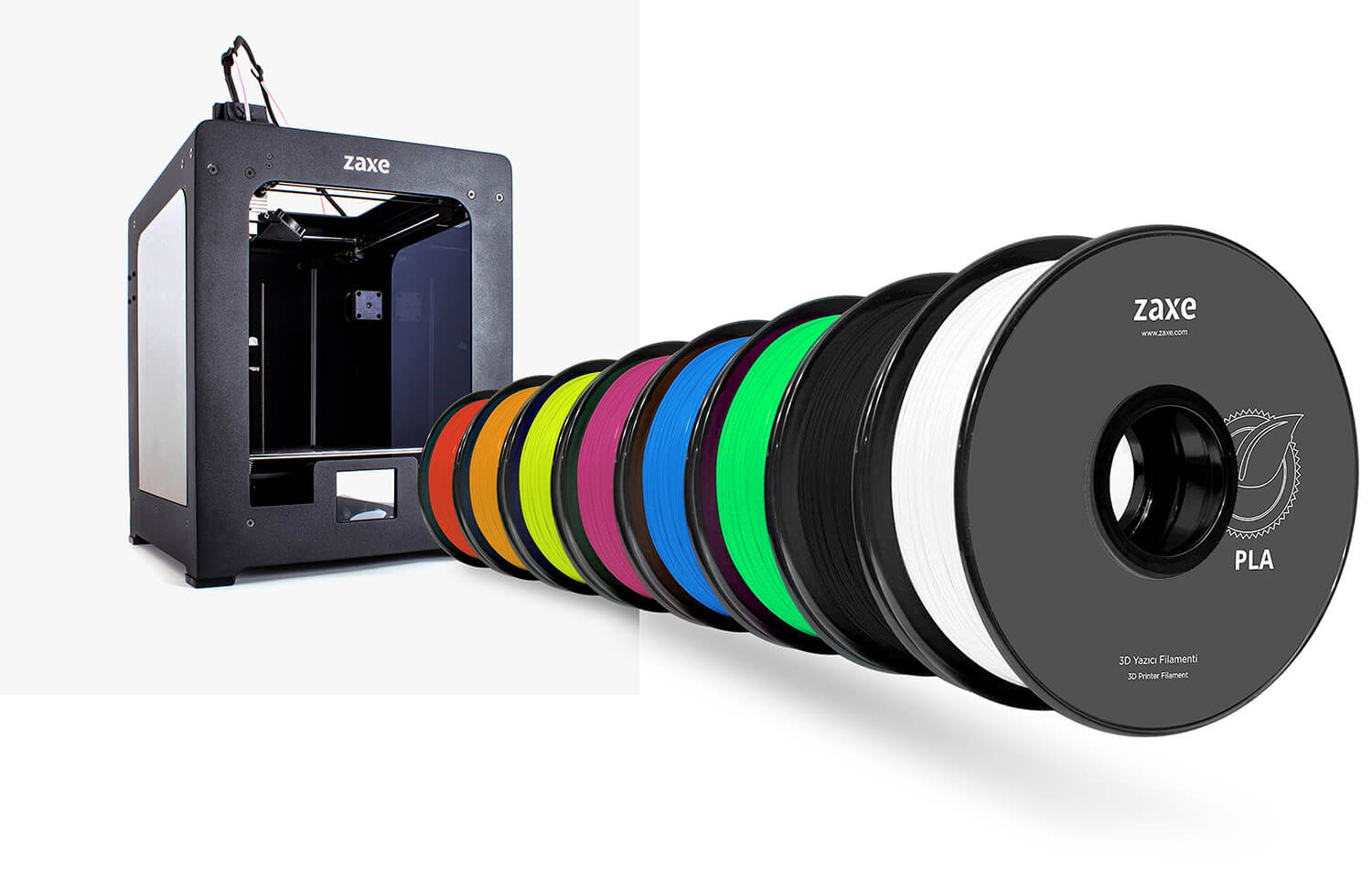 Zaxe Filament - ABS ve PLA renkleri- 3D Yazıcı