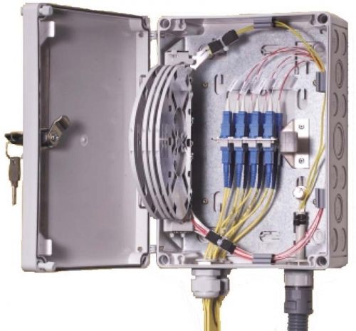 FIST-SB2-8 Maks. 8 Fiber Kapasiteli Duvar Tipi Fiber Optik Terminasyon Kutusu