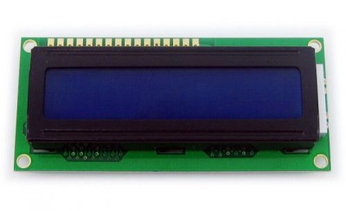 شاشة إلكترونية LCD 1602 إضاءة لون أزرق - 5 فولت 2x16 حرف