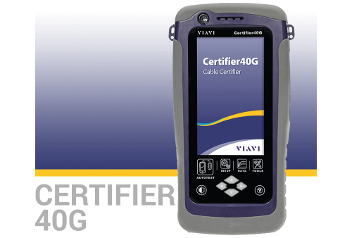 VIAVI Certifier40G جهاز فحص و تقييم شبكات كابلات نحاسية و فايبر ضوئي