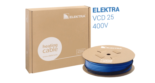 ELEKTRA VCD 25 W/m 400V Snow and Ice Protection Underfloor Heating Cable