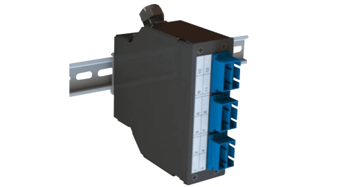 SC-DX 12 DIN Rail  Fiber Optic Termination Box - Single-mode 