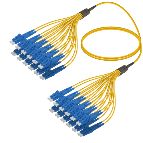 LC-LC | Single Mode - 24 Fibers - Fanout Patch Cord | 3.0/1.8mm 