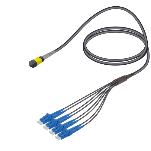 MTP-LC Base-8 Single-Mod Fiber Universal Fanout