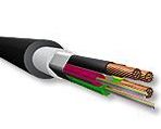 Hybrid Multi-Fiber, Loose Tube Fiber Optic Cable
