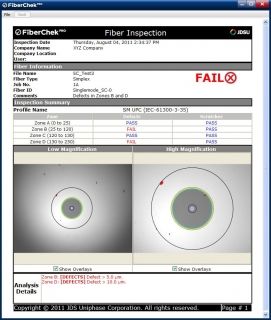 JDSU FBP-SD01 Fiber Inspection and Analysis Software & Probe