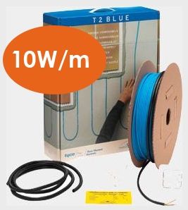 T2 Blue - Sabit vatlı 10W/m Isıtıcı kablo
