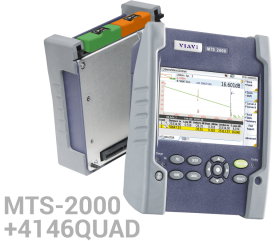 KİT MTS-2000 + 4146 QUAD MM/SM OTDR modülü