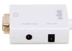 S-link SL-MHVS15 Mini-HDMI to VGA+Audio Adapter