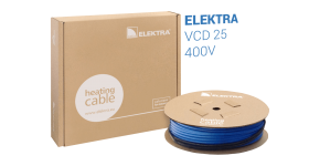 ELEKTRA VCD 25 W/m 400V Donmaya Karşı Koruma Yerden Isıtıcı Kablo 