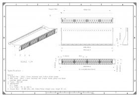 1U Modular Straight Panel | 48 Ports