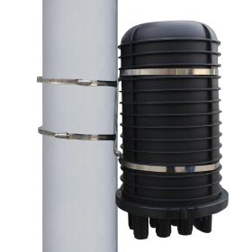 Fiber Optic Splice Closure | Pole Mounting Set -2