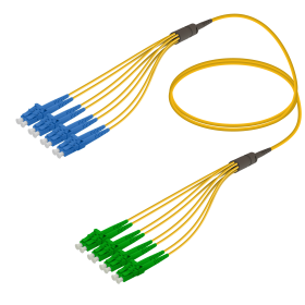 LC-LC | Single Mode - 8 Fibers - Fanout Patch Cord | 3.0/1.8mm 